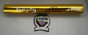 Usain Bolt Signed Baton 2008 Beijing Olympics Beckett BAS 4
