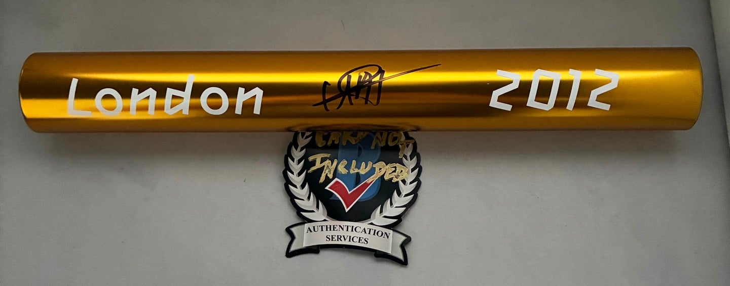 Usain Bolt Signed Baton 2012 London Olympics Beckett BAS
