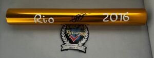 Usain Bolt Signed Baton 2016 Rio Olympics Beckett BAS 1