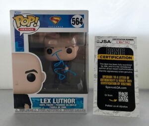 Jesse Eisenberg Signed Funko Pop Lex Luthor JSA 2