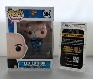 Jesse Eisenberg Signed Funko Pop Lex Luthor JSA 3
