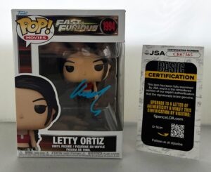 Michelle Rodriguez Signed Funko Pop Letty Ortiz Fast & Furious JSA 3
