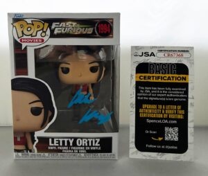 Michelle Rodriguez Signed Funko Pop Letty Ortiz Fast & Furious JSA 5