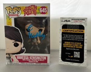 Elizabeth Hurley Signed Funko Pop Vanessa Kensington Austin Powers JSA