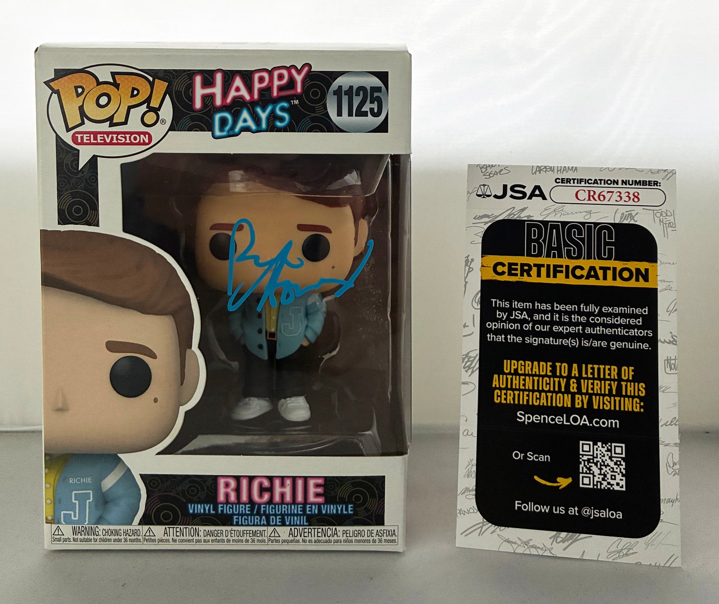 Ron Howard Signed Funko Pop Richie Happy Days JSA