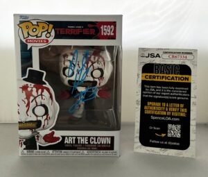 David Howard Thornton Signed Funko Pop Art The Clown Terrifier JSA