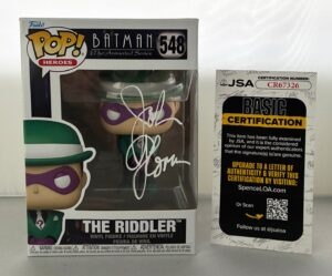 John Glover Signed Funko Pop Riddler Batman Animated Series JSA