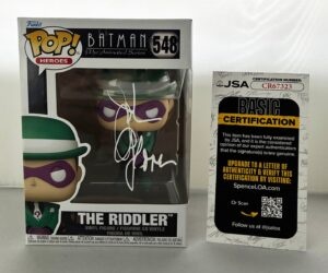 John Glover Signed Funko Pop Riddler Batman Animated Series JSA 2