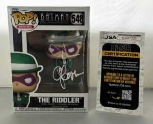 John Glover Signed Funko Pop Riddler Batman Animated Series JSA 3