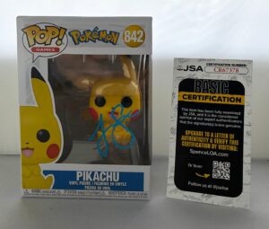 Justice Smith Signed Funko Pop Pikachu Pokemon JSA 1
