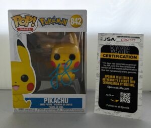 Justice Smith Signed Funko Pop Pikachu Pokemon JSA 2