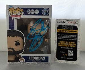 Gerard Butler Signed Funko Pop Leonidas 300 JSA