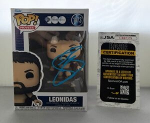 Gerard Butler Signed Funko Pop Leonidas 300 JSA 1