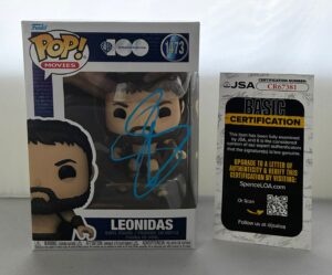 Gerard Butler Signed Funko Pop Leonidas 300 JSA 2