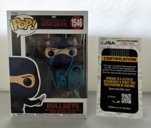 Wilson Bethel Signed Funko Pop Bullseye Daredevil JSA 1