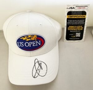 Novak Djokovic Signed Hat US Open Champion JSA