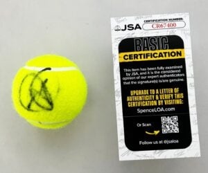 Novak Djokovic Signed Tennis Ball JSA 3