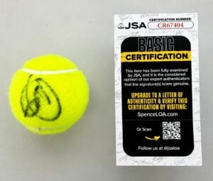 Novak Djokovic Signed Tennis Ball JSA 6