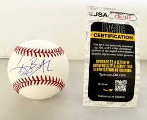 Gerard Butler Signed Baseball 300 JSA