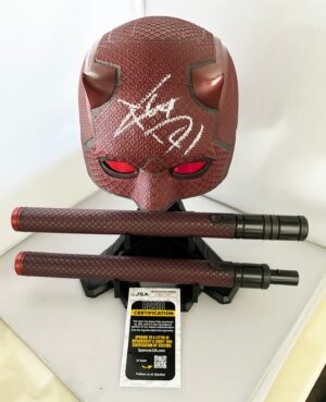 Charlie Cox Signed Mask Daredevil Marvel Legends JSA