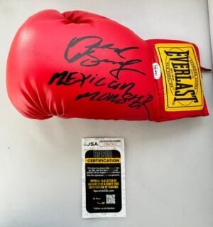 David Benavidez Signed Boxing Glove Mexican Monster JSA