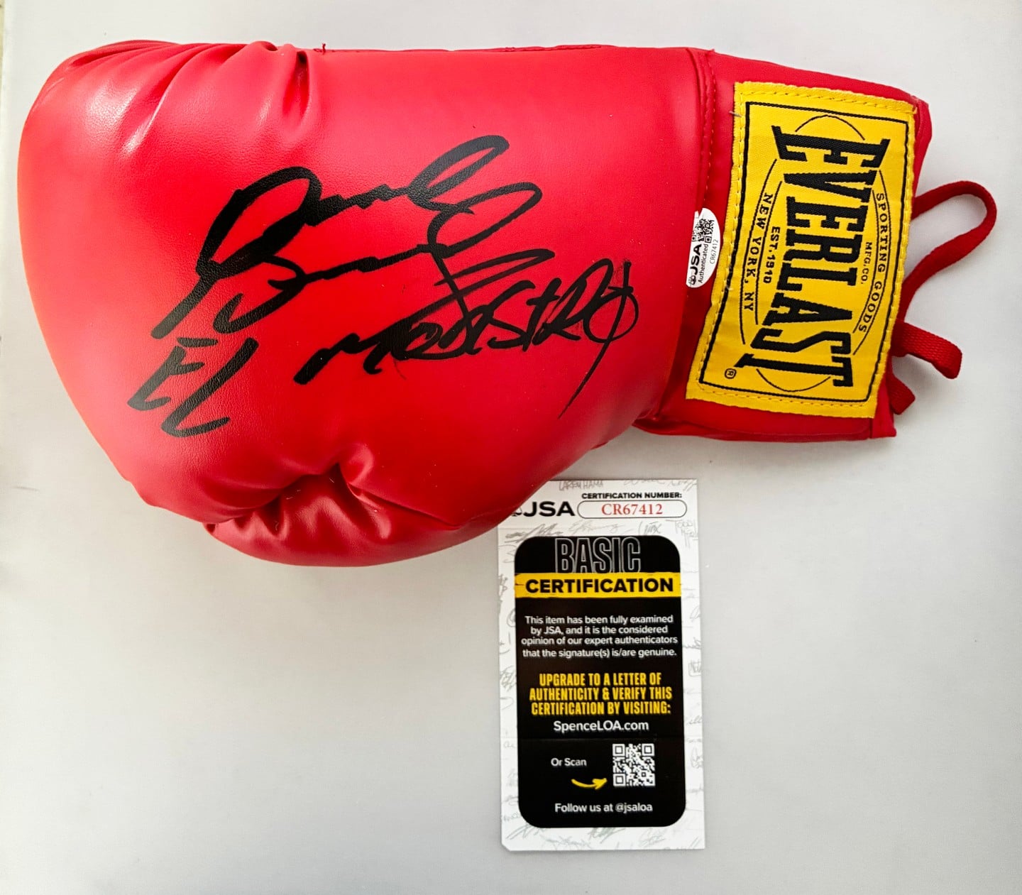 David Benavidez Signed Boxing Glove El Monstro JSA