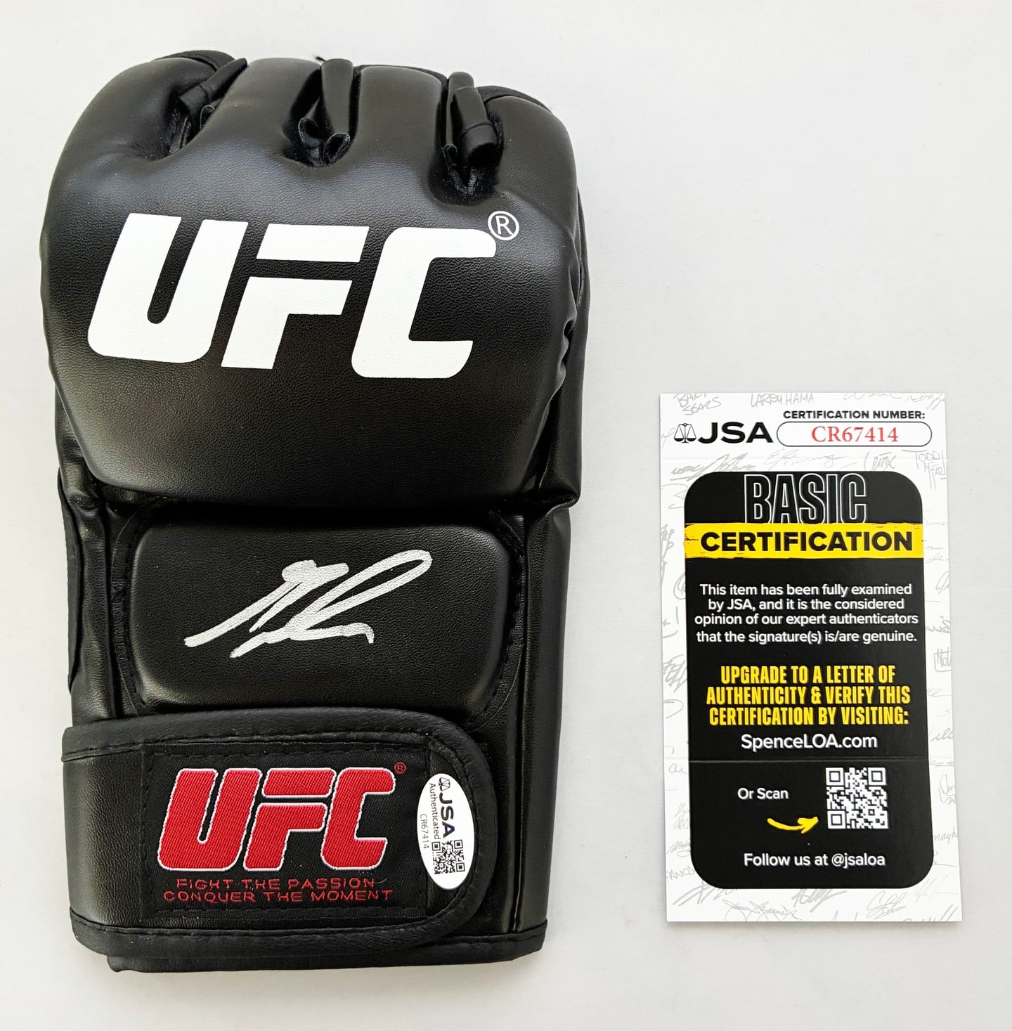 Gable Steveson Signed UFC Glove JSA