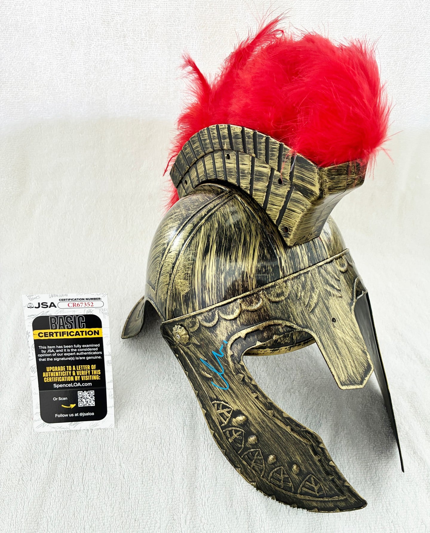 Matt Damon Signed Odysseus Helmet The Odyssey JSA 1