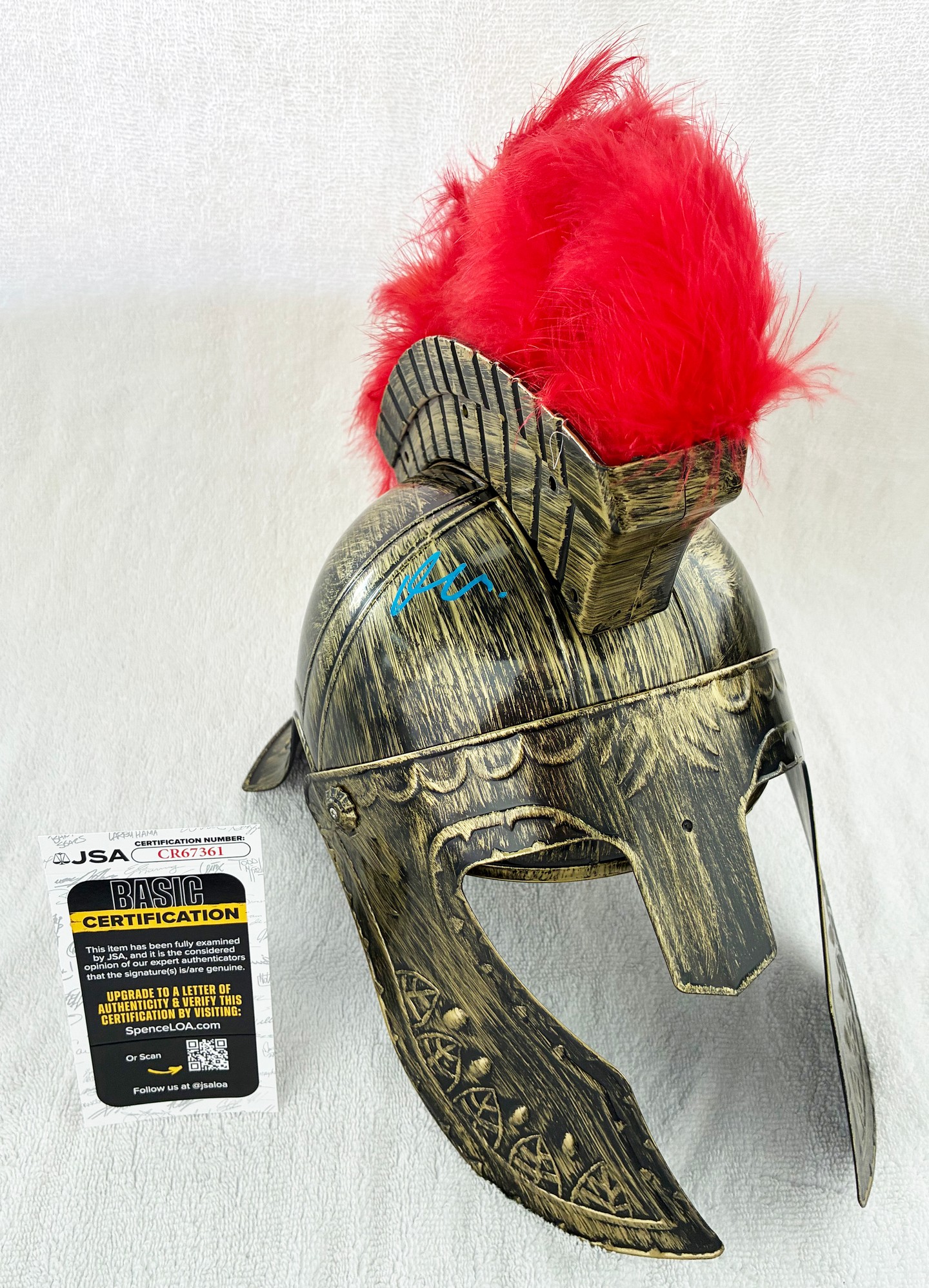 Matt Damon Signed Odysseus Helmet The Odyssey JSA 4