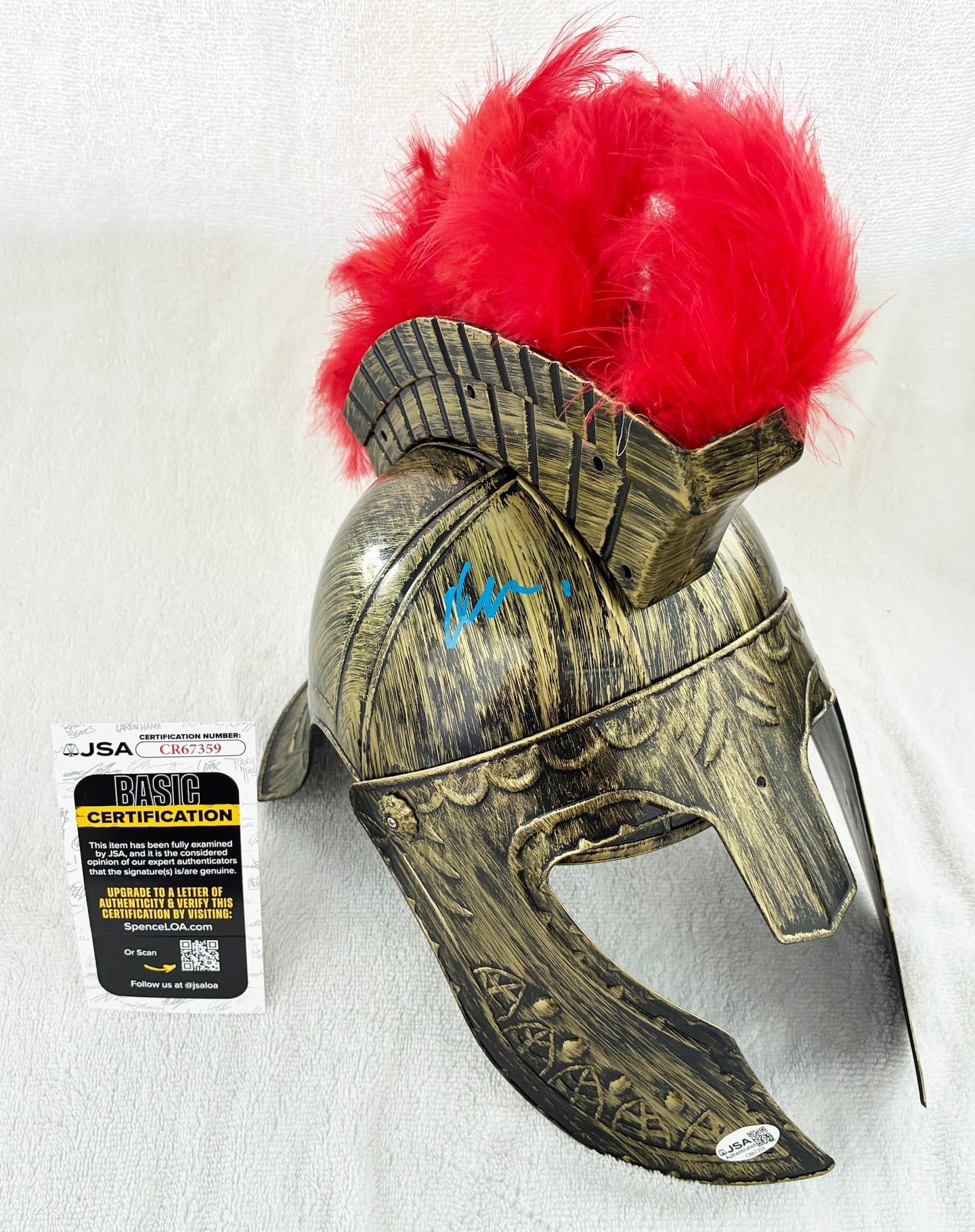 Matt Damon Signed Odysseus Helmet The Odyssey JSA 6