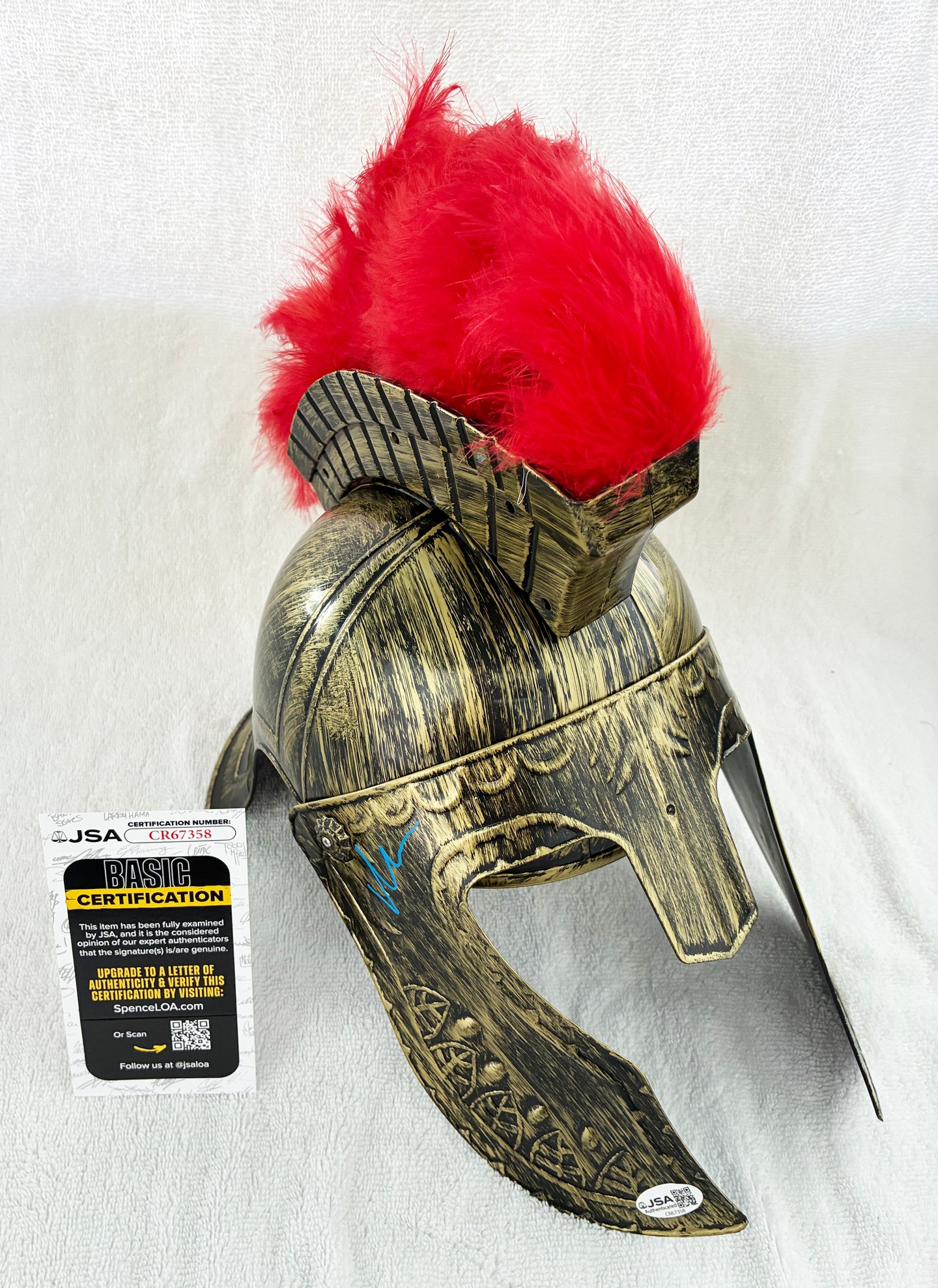 Matt Damon Signed Odysseus Helmet The Odyssey JSA 7