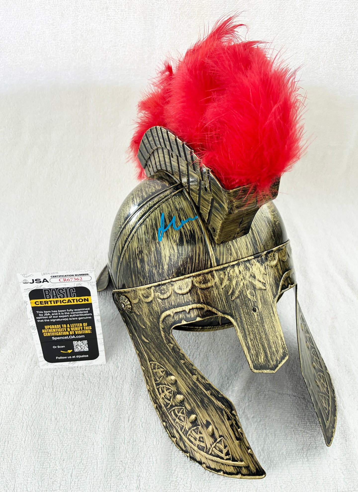 Matt Damon Signed Odysseus Helmet The Odyssey JSA 10