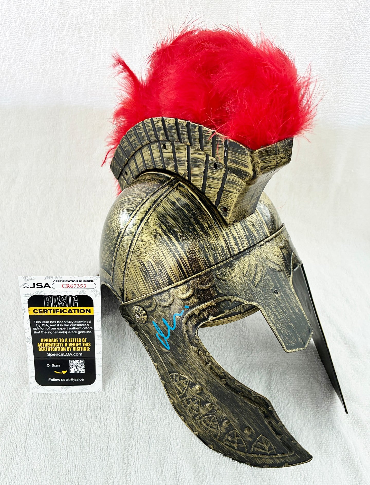 Matt Damon Signed Odysseus Helmet The Odyssey JSA 11