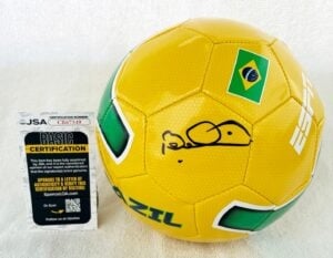 Bebeto Signed Soccer Ball Brazil World Cup Champion JSA