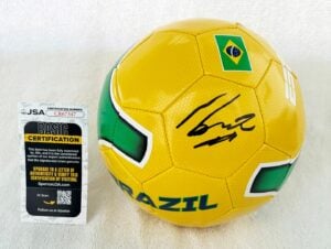 Roberto Carlos Signed Soccer Ball Brazil World Cup Champion JSA 1