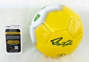 Ronaldo Nazario Signed Soccer Ball Brazil World Cup Champion JSA