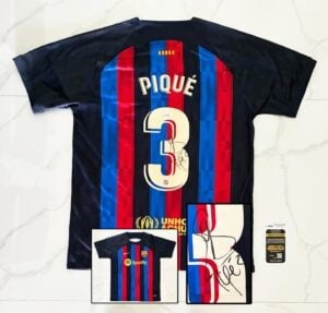 Gerard Pique Signed Jersey FC Barcelona Barca JSA 1
