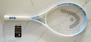 Andre Agassi Signed Tennis Racquet World Champion JSA 1