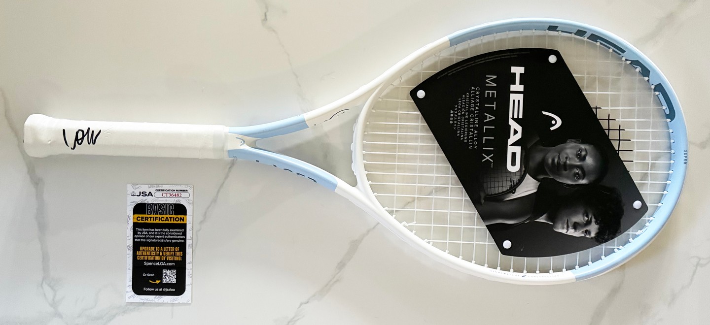 Coco Gauff Signed Tennis Racquet World Champion JSA