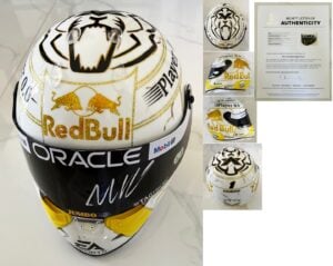 Max Verstappen Signed Helmet 1:1 Full Size 2024 World Champion Red Bull F1 Beckett