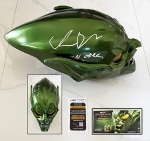 Willem Dafoe Signed Mask Marvel Legends Green Goblin JSA 1