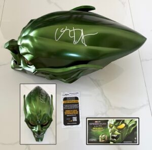 Willem Dafoe Signed Mask Marvel Legends Green Goblin JSA 2
