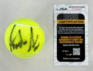Andre Agassi Signed Tennis Ball JSA 6