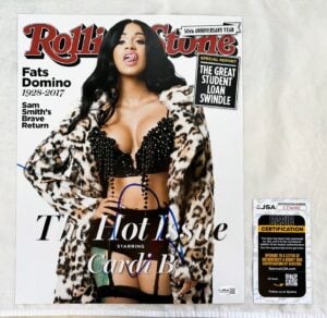 Cardi B Signed 11x14 Photo JSA 1